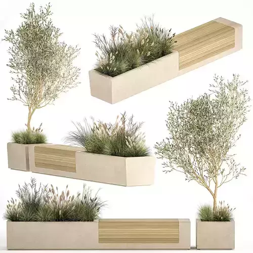 Bushes For Landscaping And Urban Environments 1140 3D model