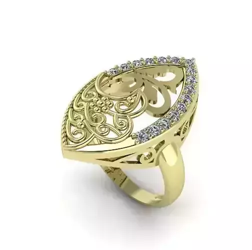 Ring with patterns Model 2292