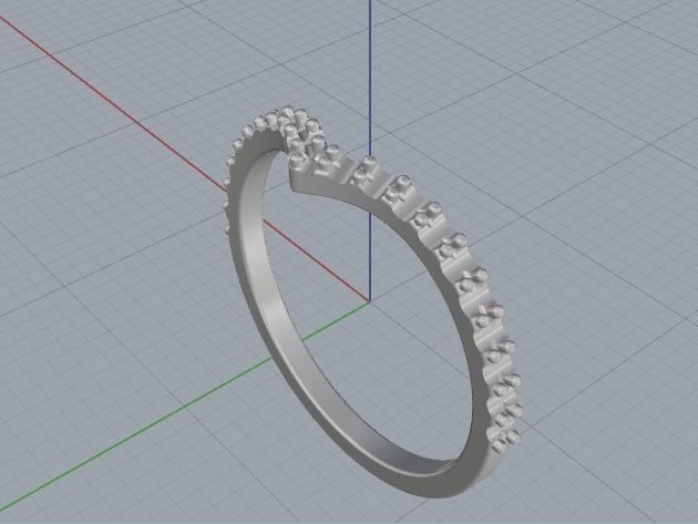 V a figurative ring Model 2290 3D print model_2