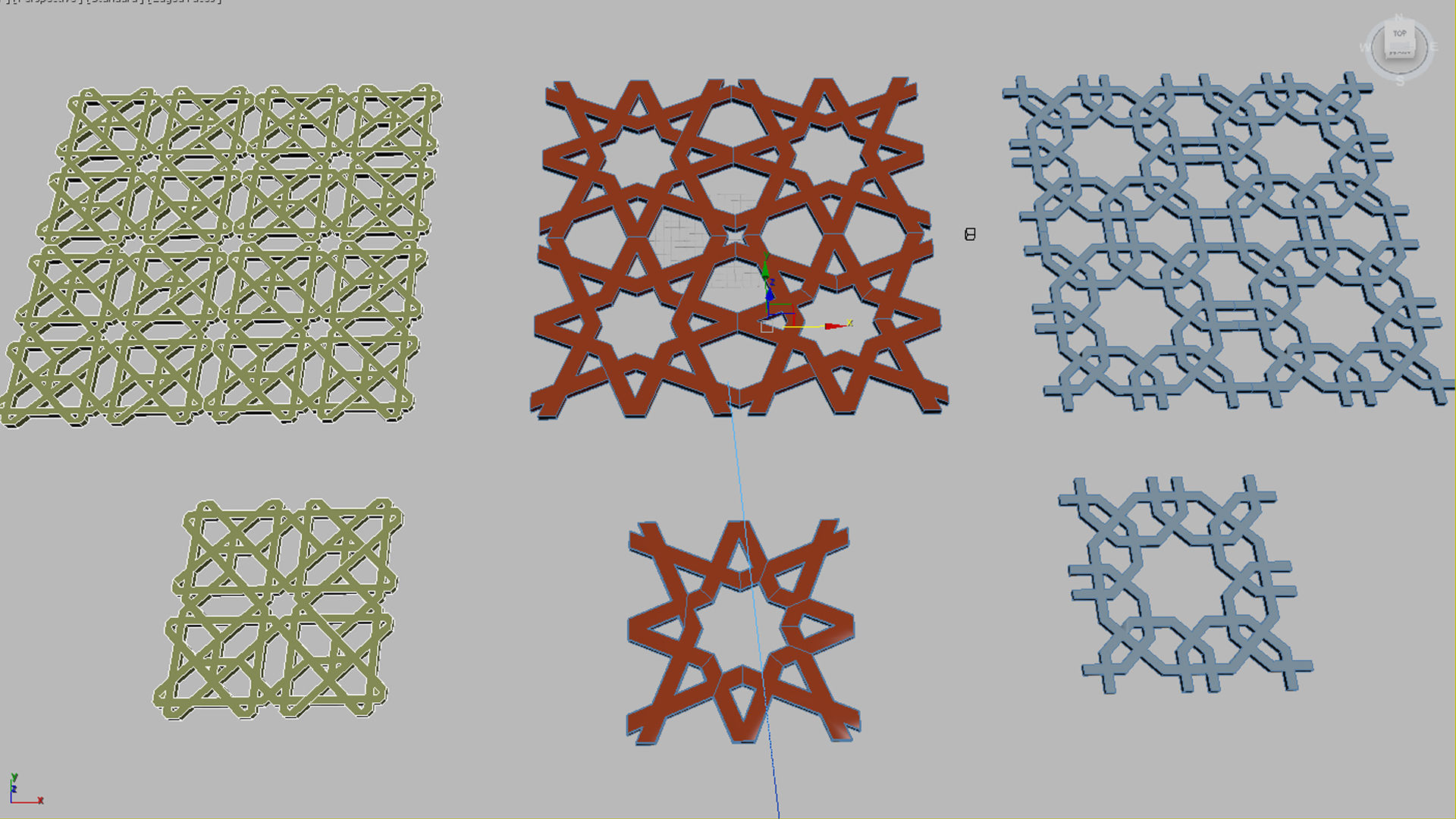 Islamic pattern 3D model_5