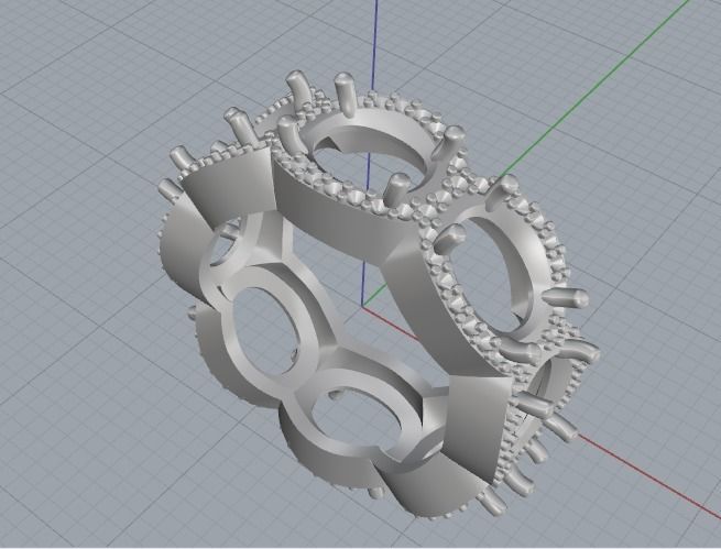 Ring size 6 Model 2288 3D print model_2