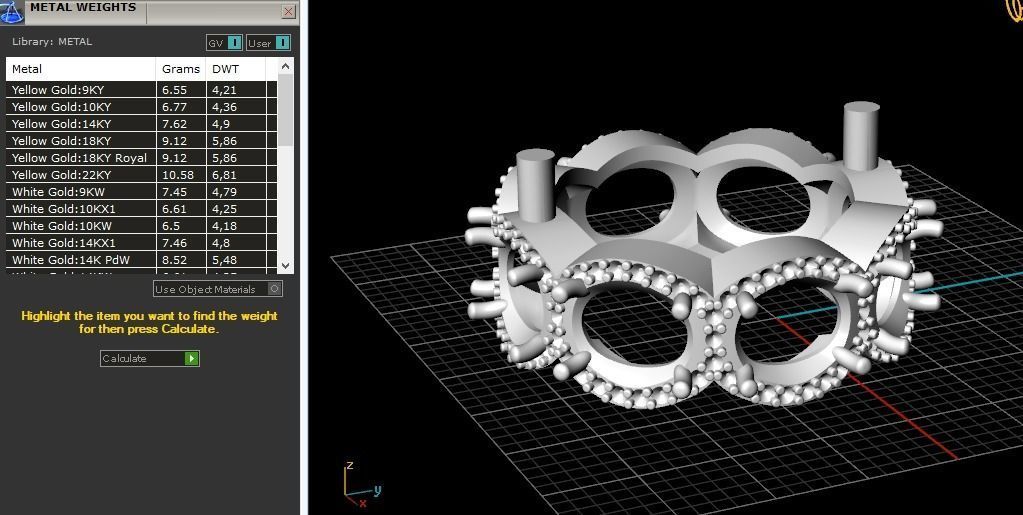 Ring size 6 Model 2288 3D print model_7