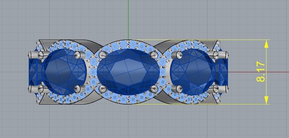 Ring size 6 Model 2288 3D print model_6