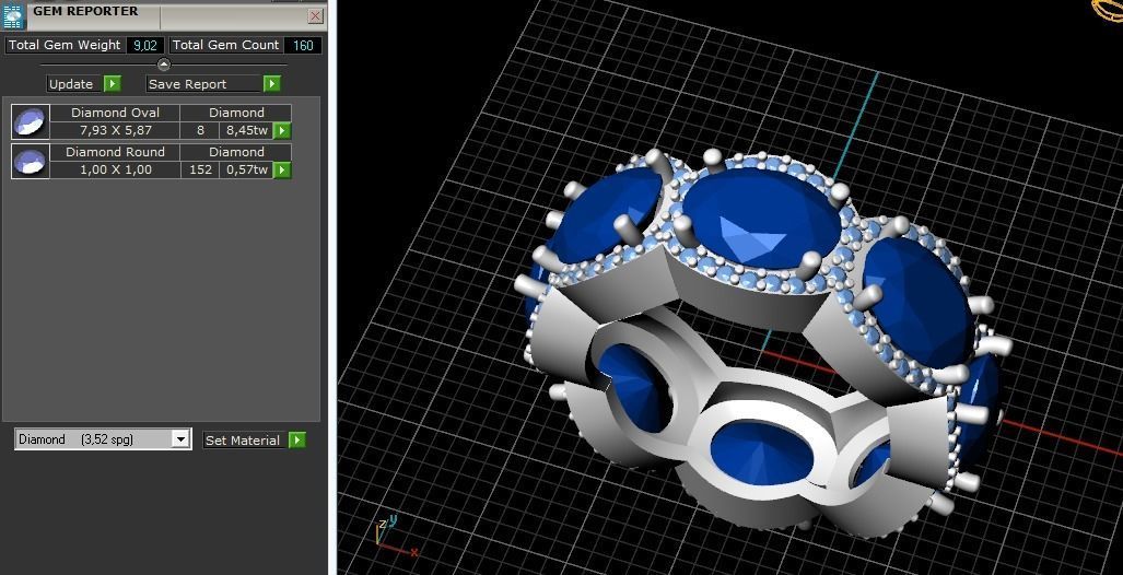 Ring size 6 Model 2288 3D print model_8