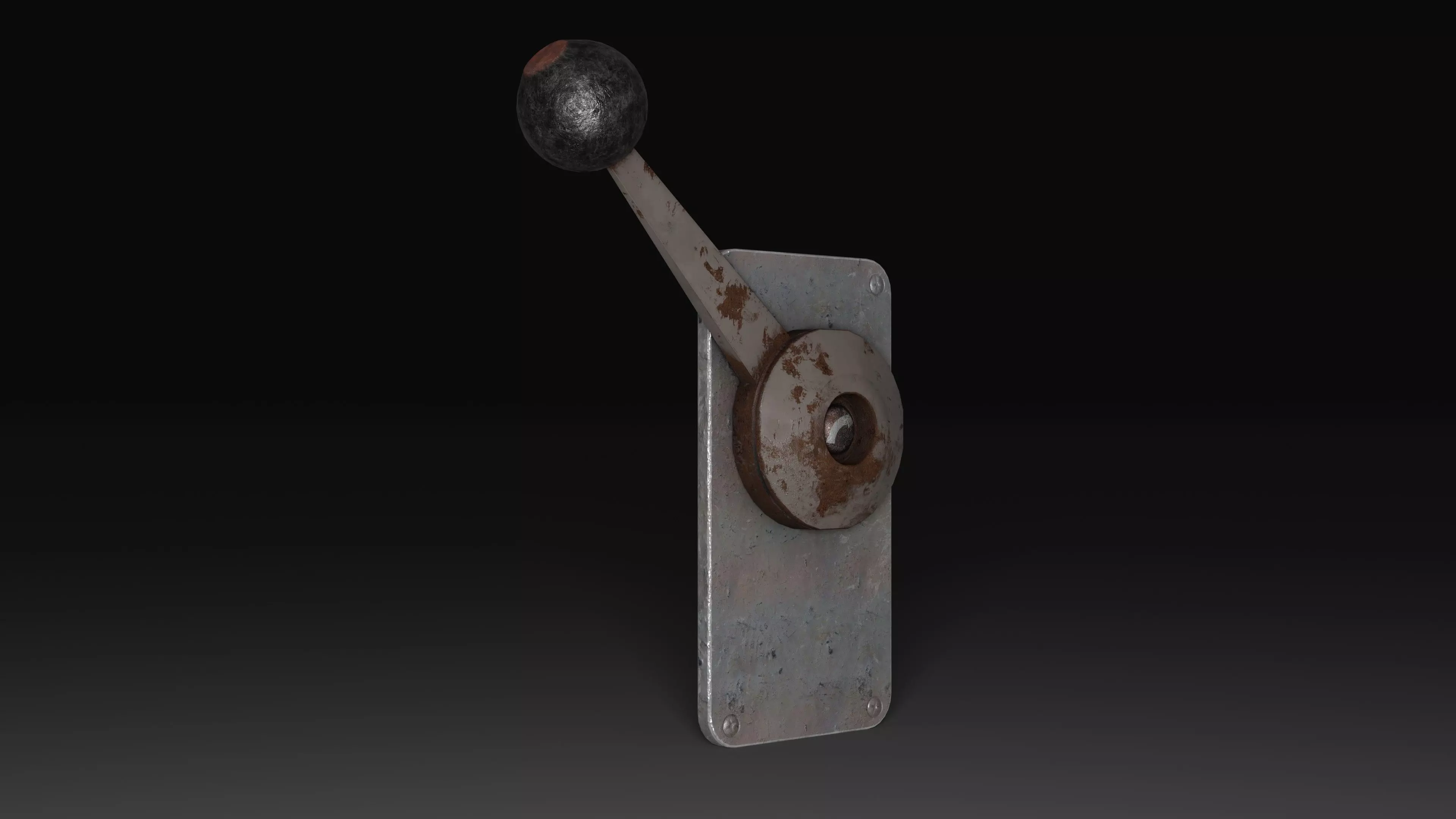 Alarm Lever Low-poly 3D model_0