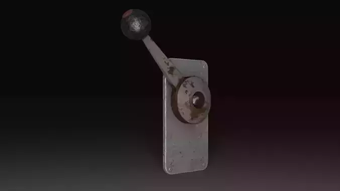 Alarm Lever Low-poly 3D model