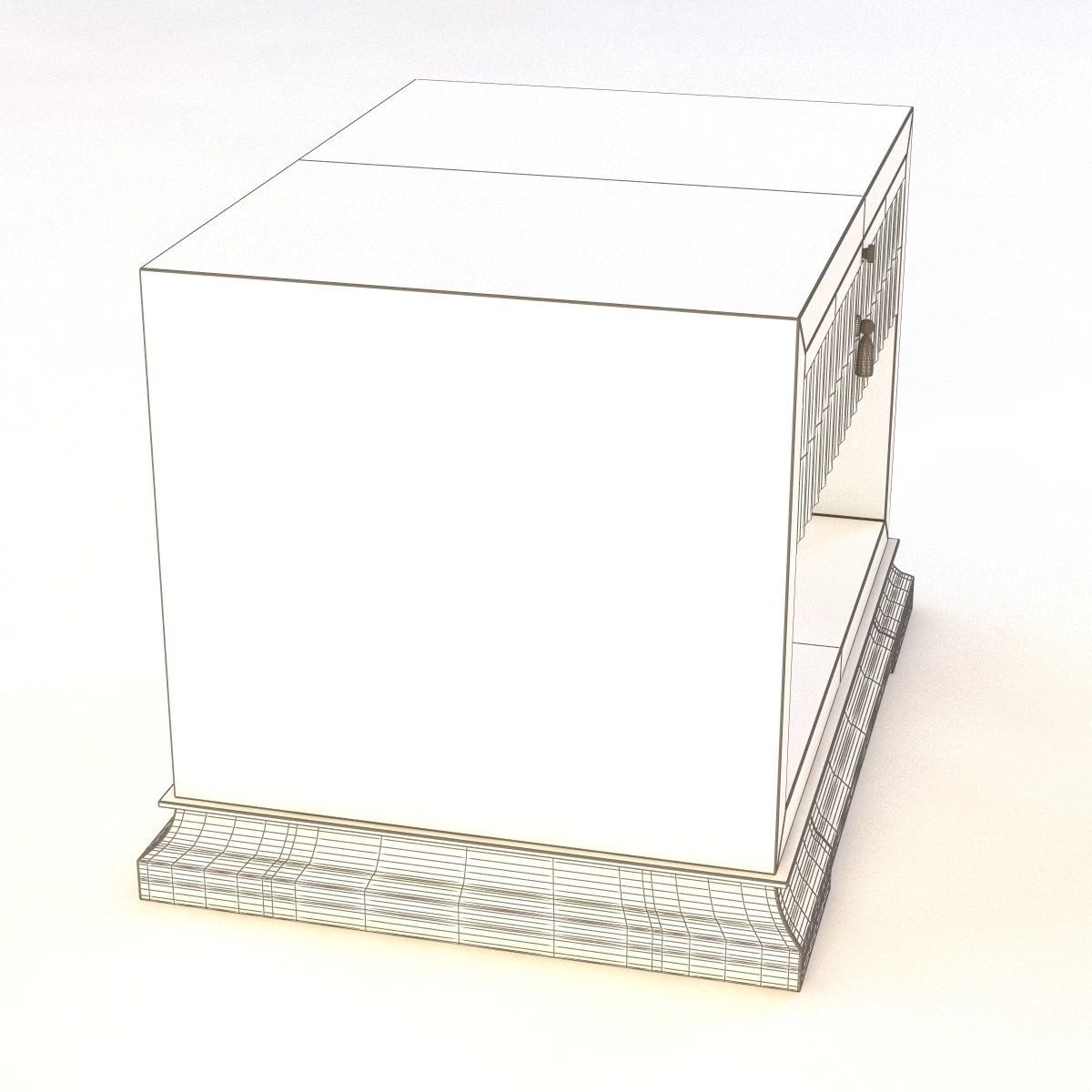 Bolier Atelier Fluted Side Table 113005 3D model_2