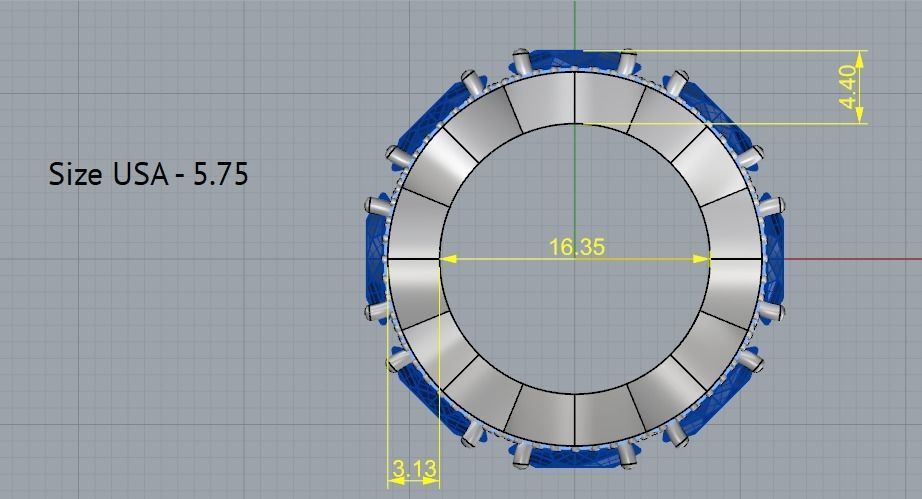 Ring Model 2281 3D print model_5