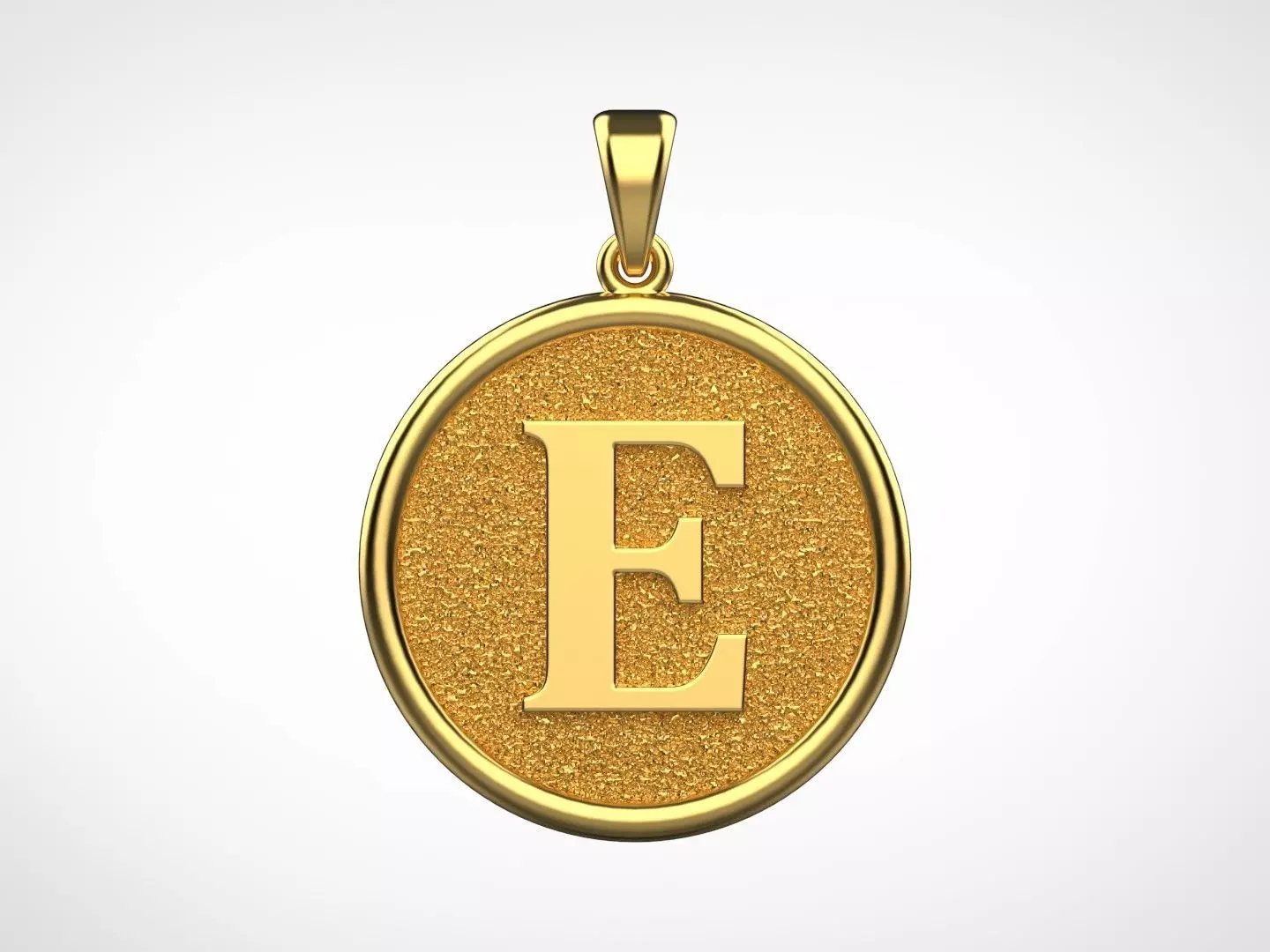Pendant Letter E N34 3D print model