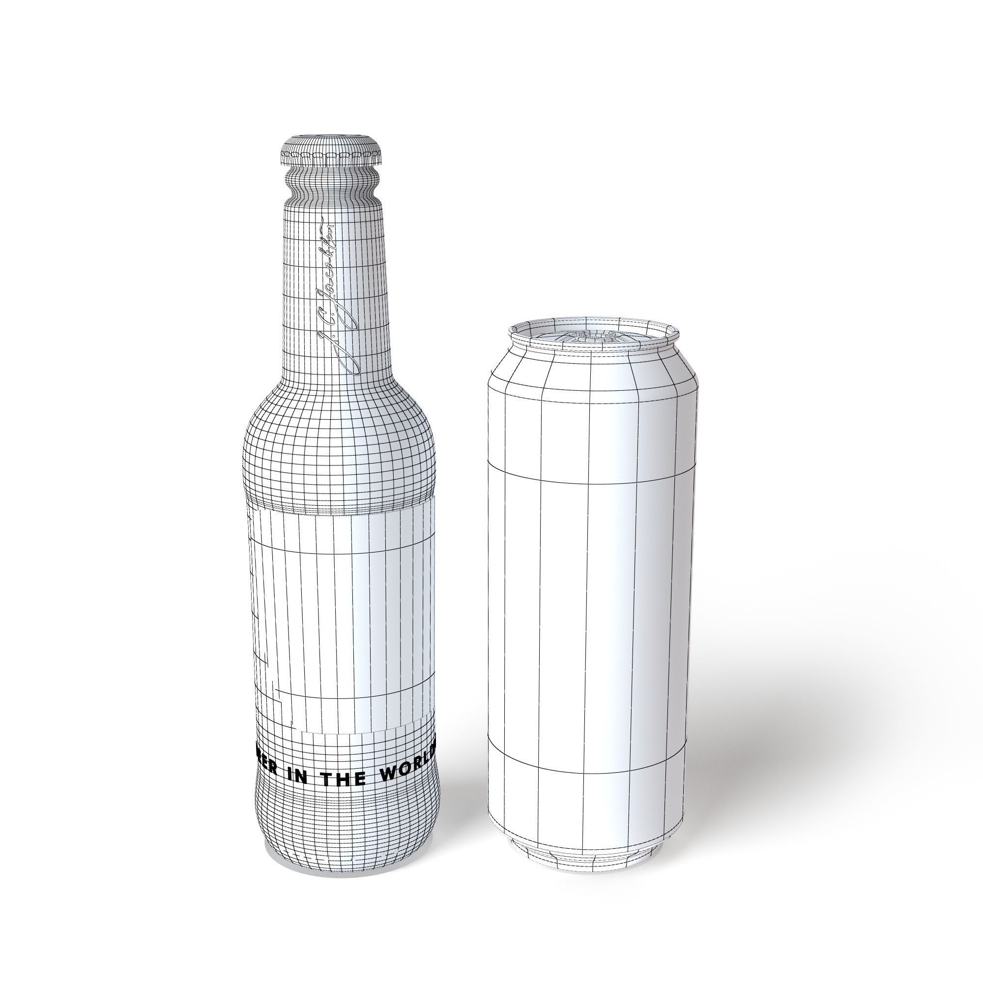 Carlsberg Beer Bottles  3D model_6