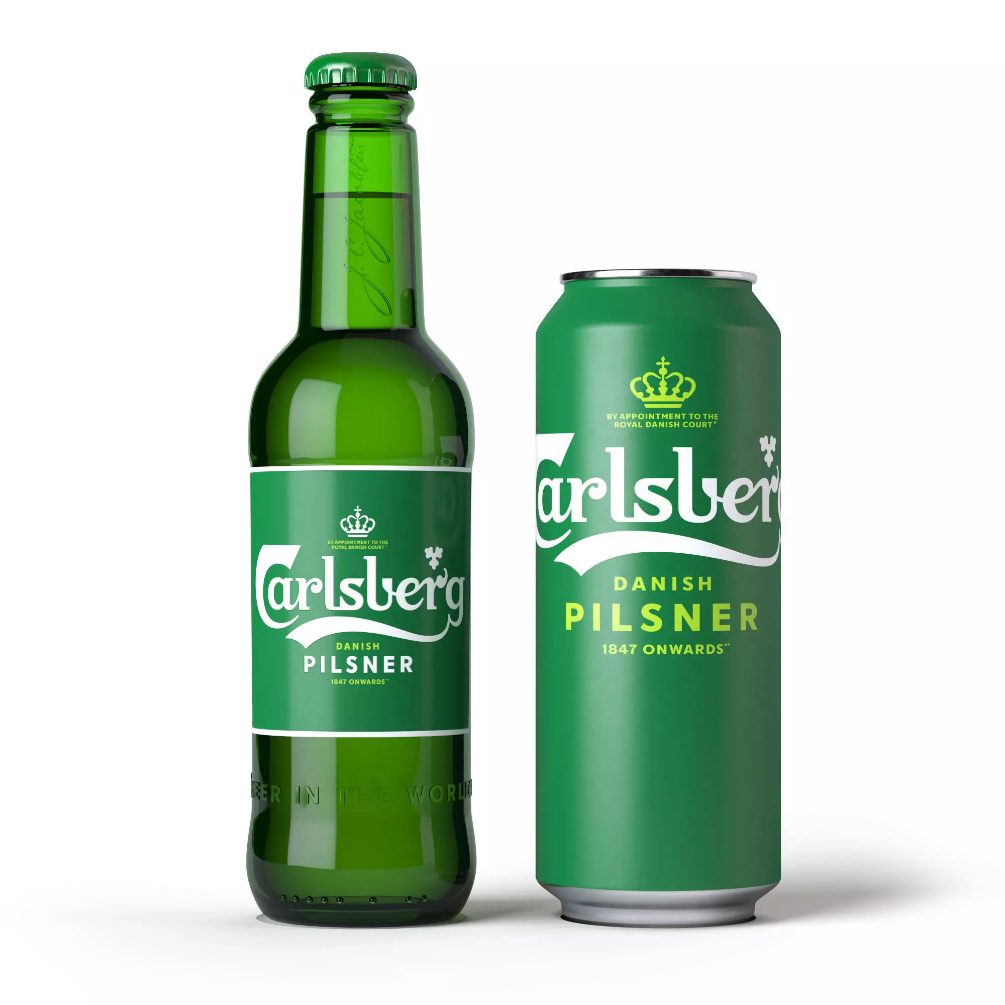 Carlsberg Beer Bottles  3D model_0