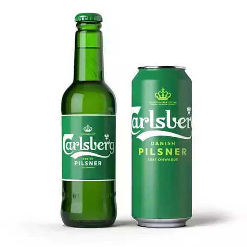 Carlsberg Beer Bottles  3D model