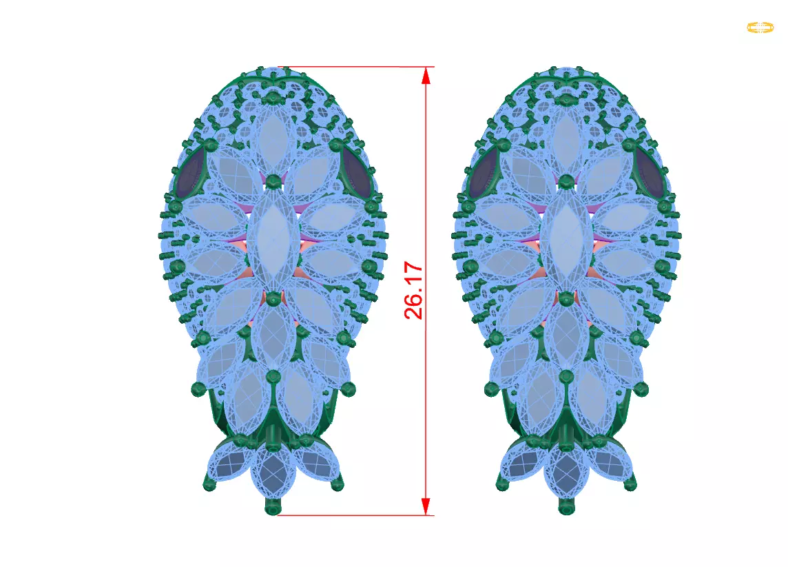 earrings Snake 3D print model_0