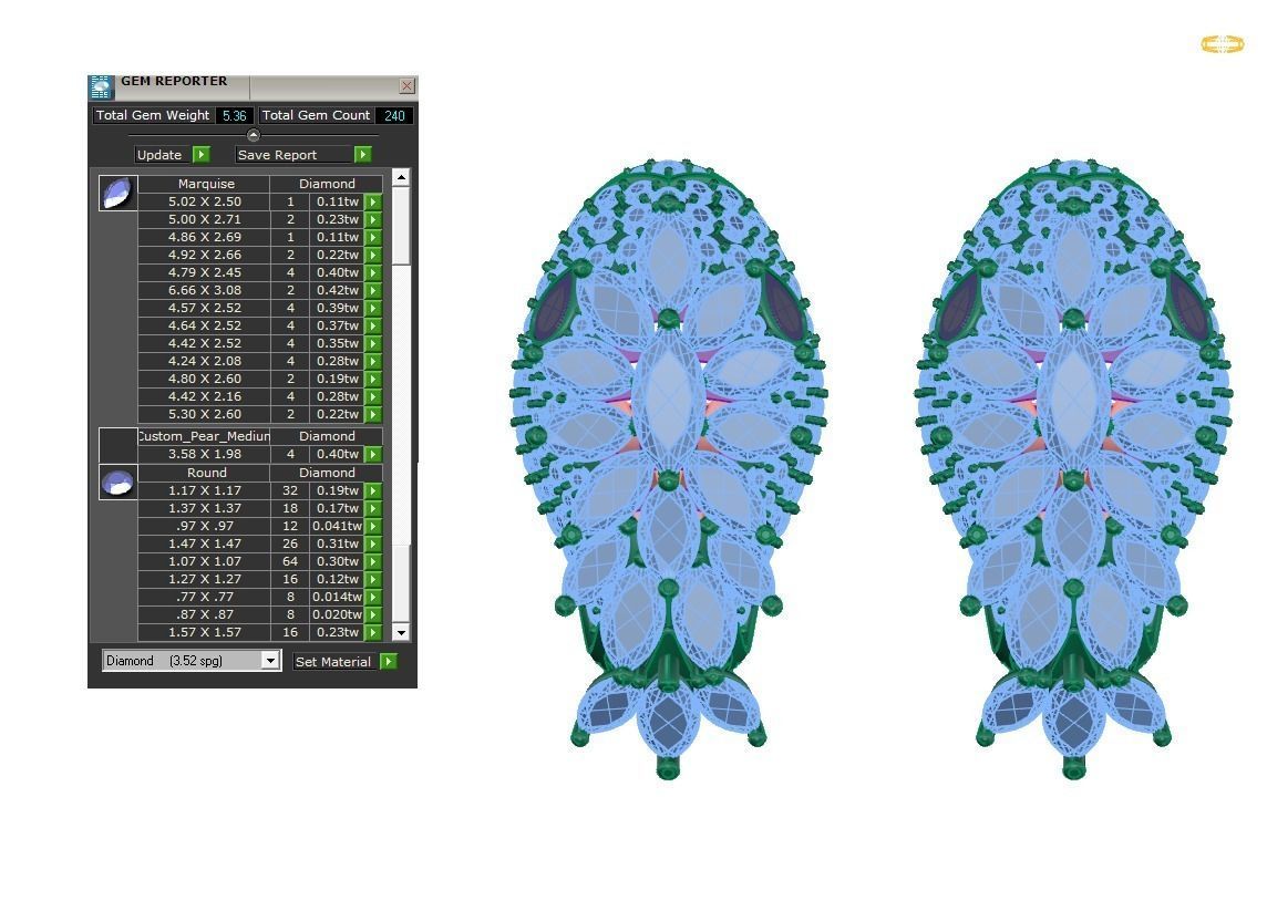 earrings Snake 3D print model_3
