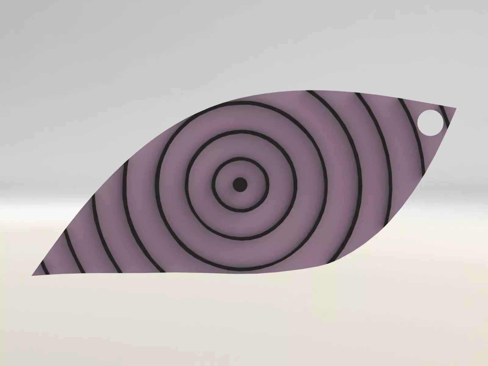 rinnegan keychain main part Free 3D print model