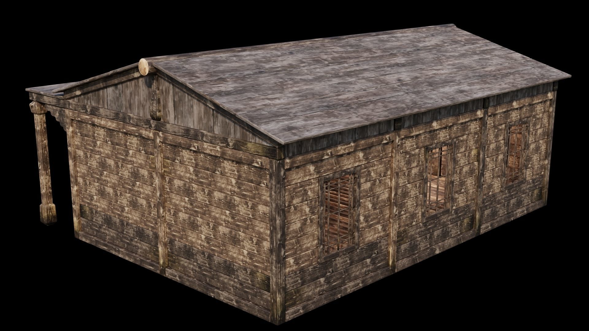 Medieval Houses 46- 4K Textures Game Ready Low-poly 3D model_9