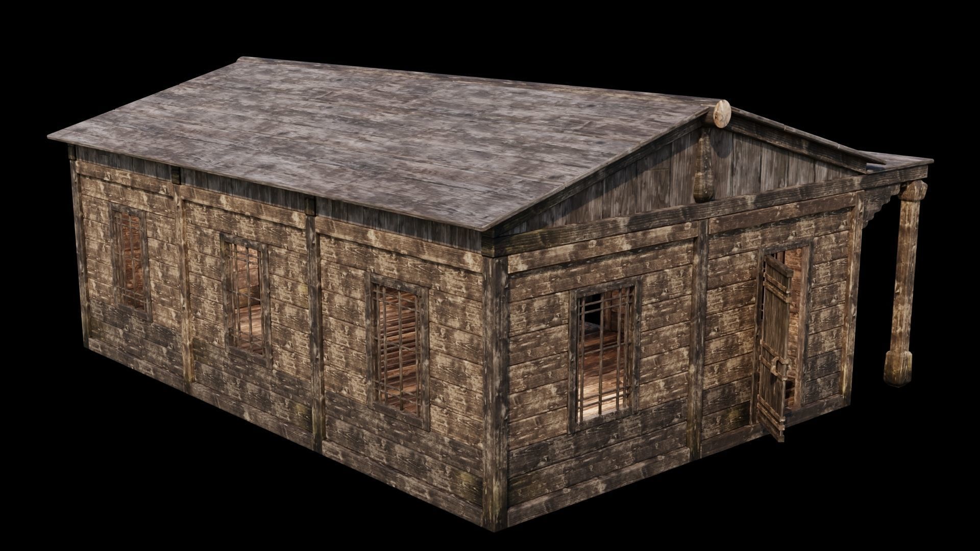 Medieval Houses 46- 4K Textures Game Ready Low-poly 3D model_15