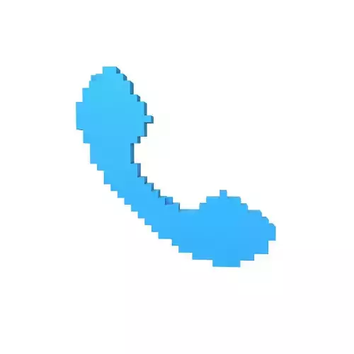 Voxel Phone Symbol v1 003