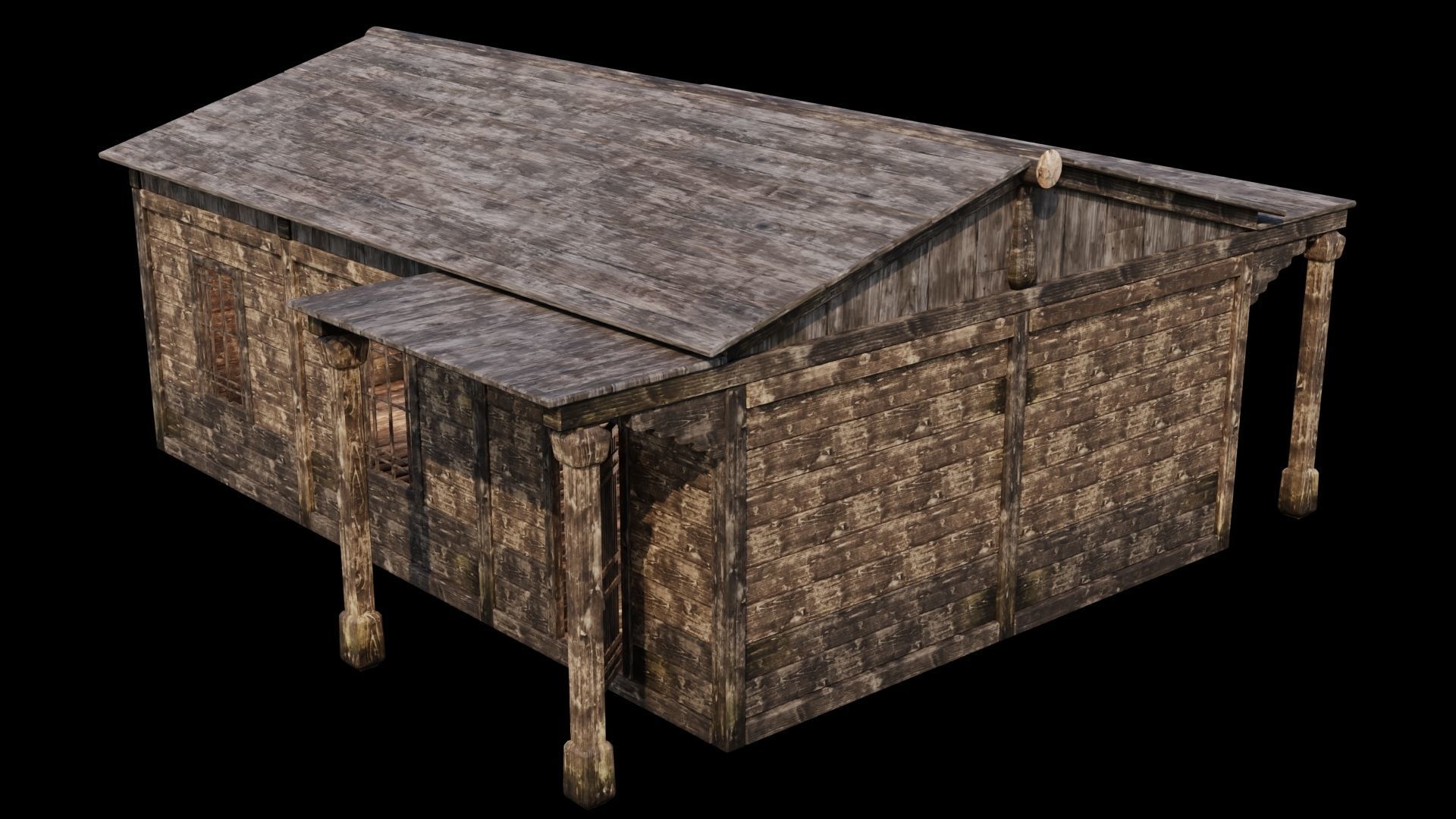 Medieval Houses 47- 4K Textures Game Ready Low-poly 3D model_15