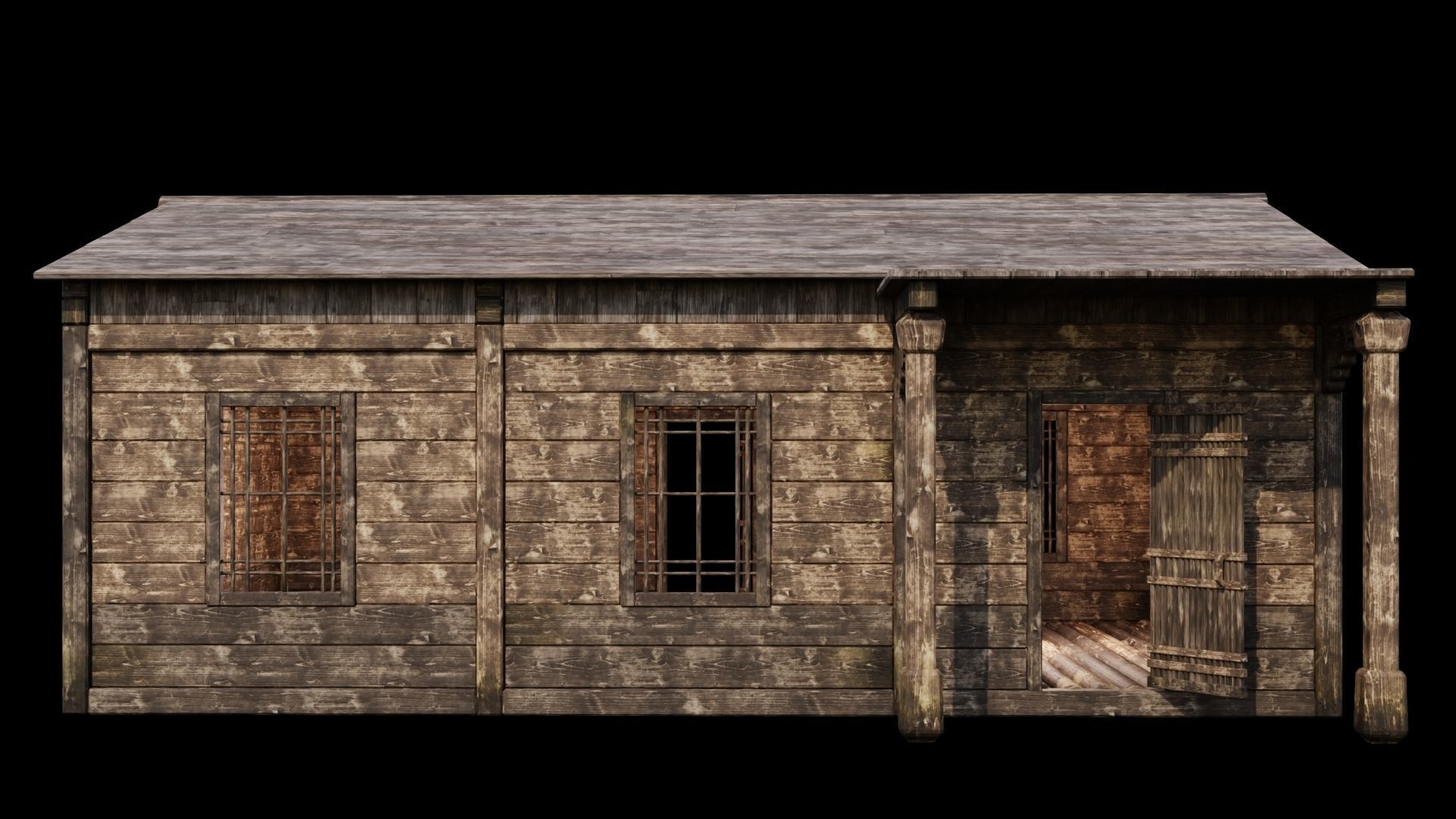 Medieval Houses 47- 4K Textures Game Ready Low-poly 3D model_2