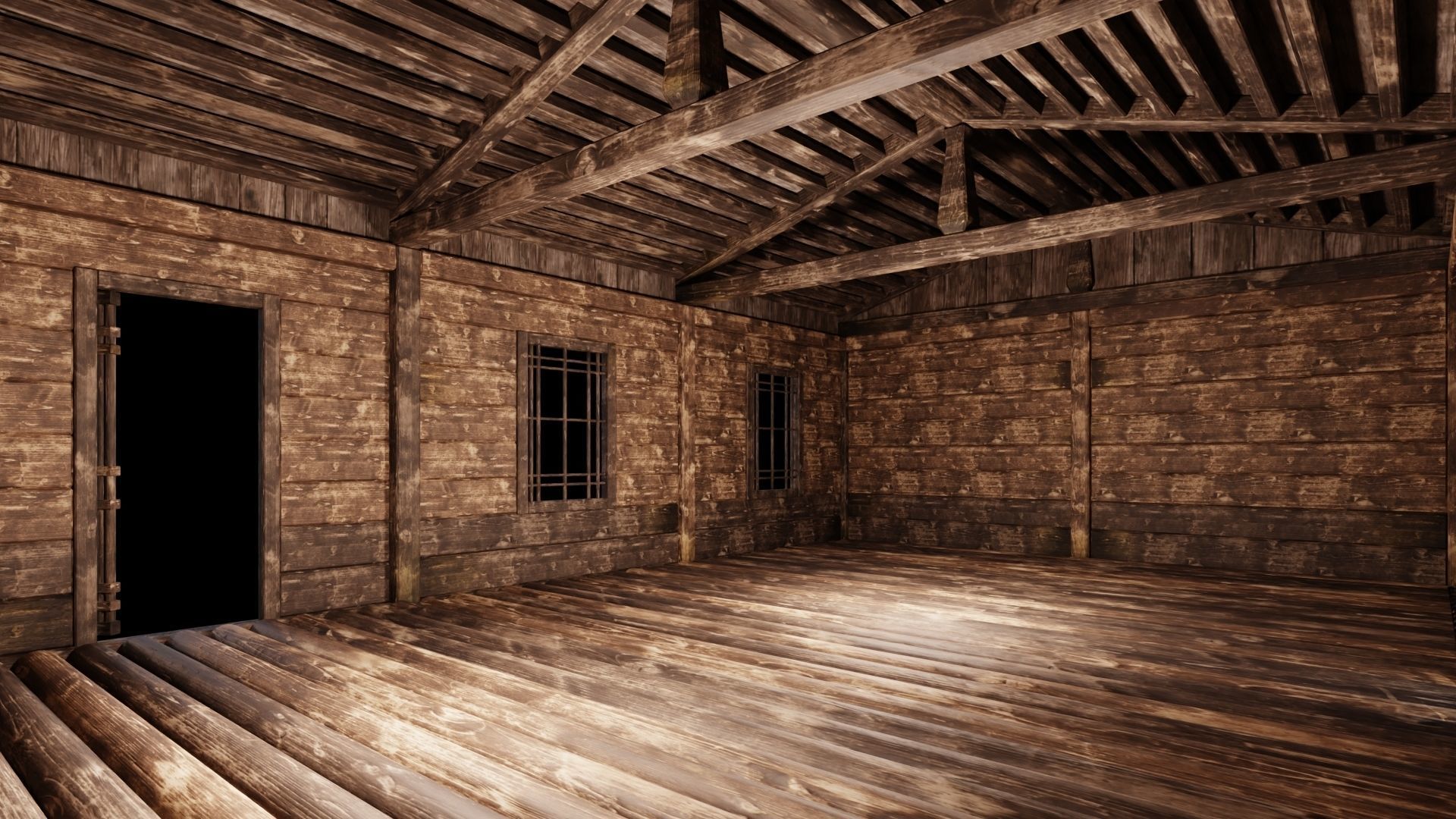 Medieval Houses 47- 4K Textures Game Ready Low-poly 3D model_3