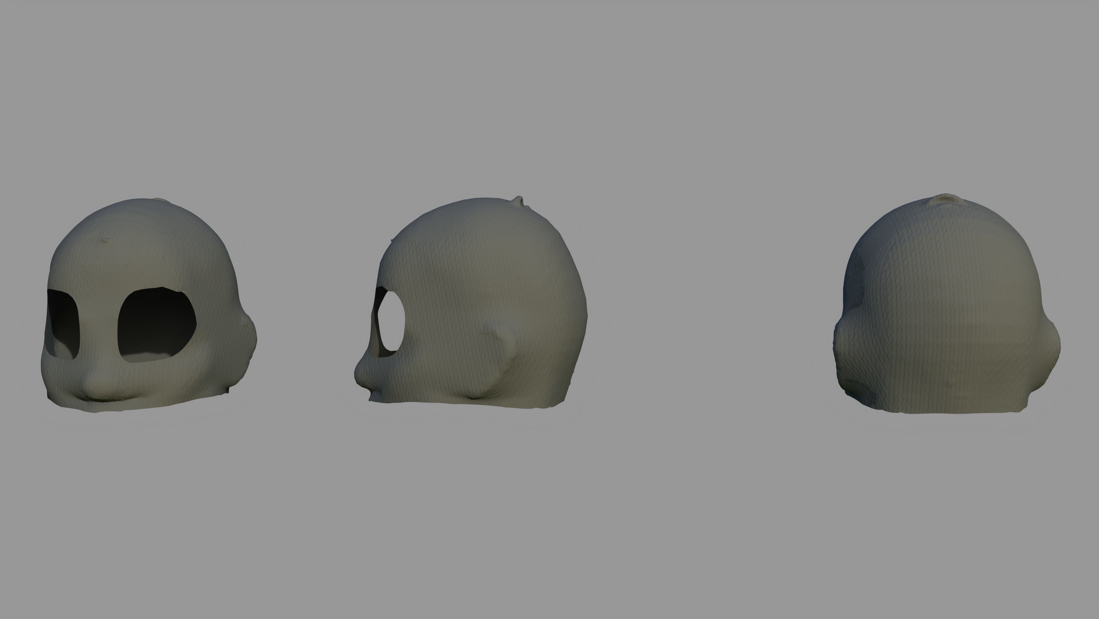 15 Face Mask Low Poly Pack With UV Low-poly 3D model_23