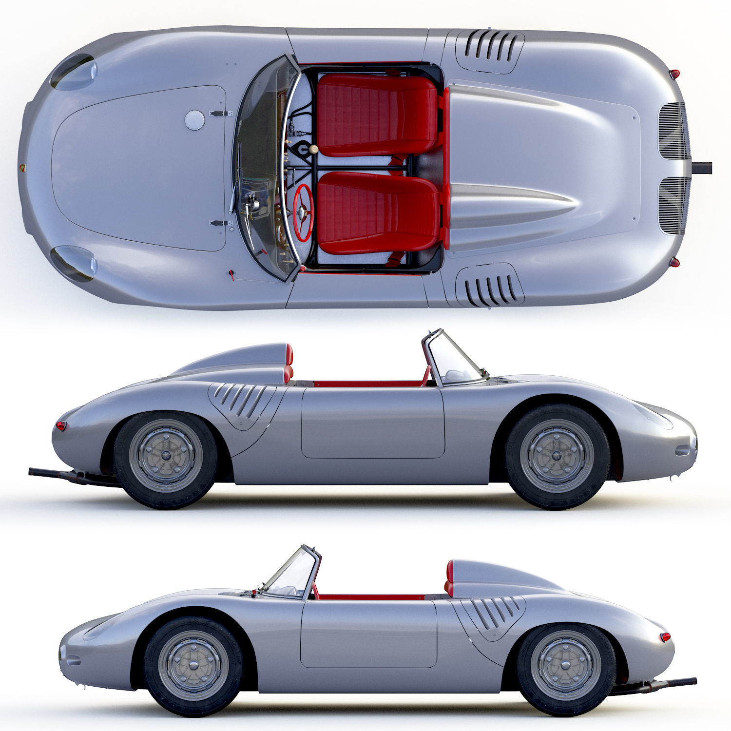 Porsche 718 Spyder RS 1960 3D model_4