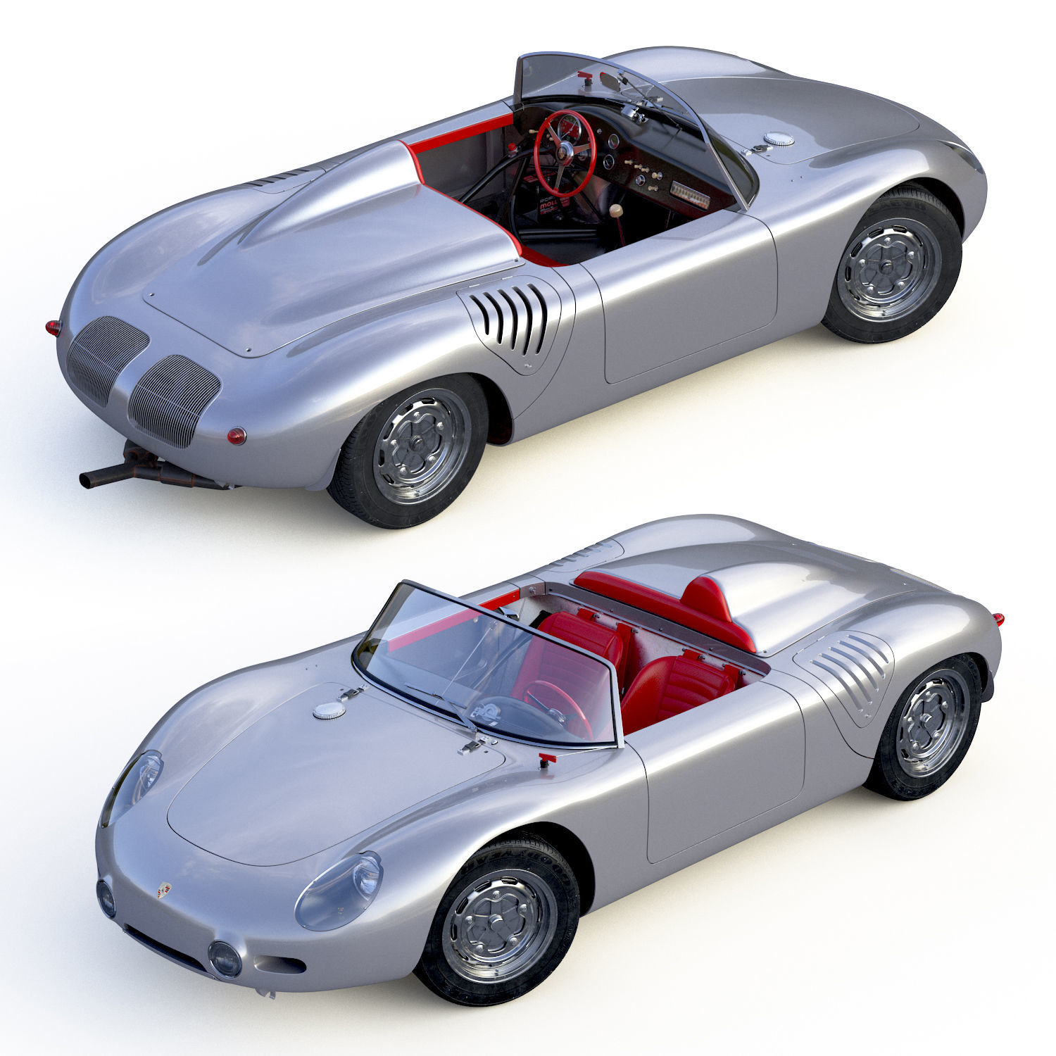 Porsche 718 Spyder RS 1960 3D model_3