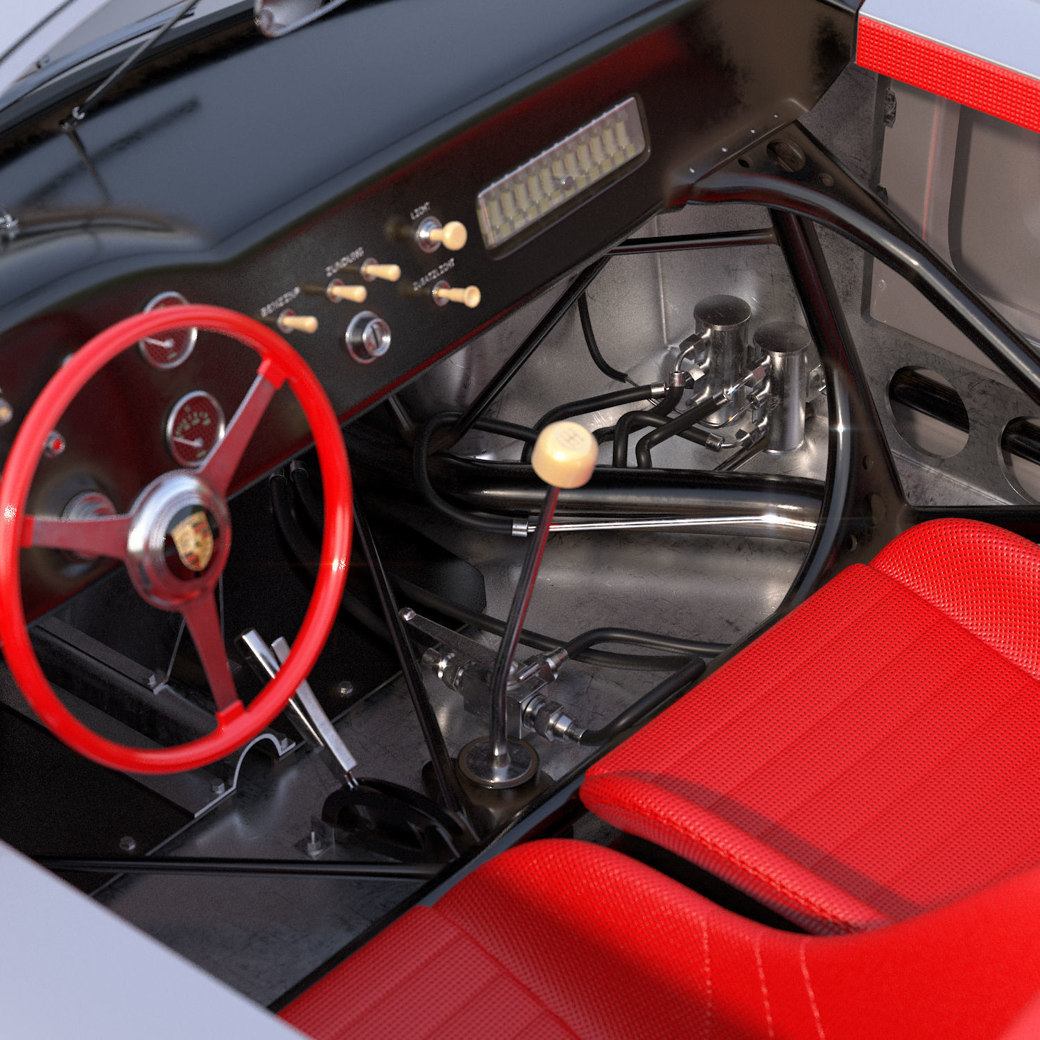 Porsche 718 Spyder RS 1960 3D model_11