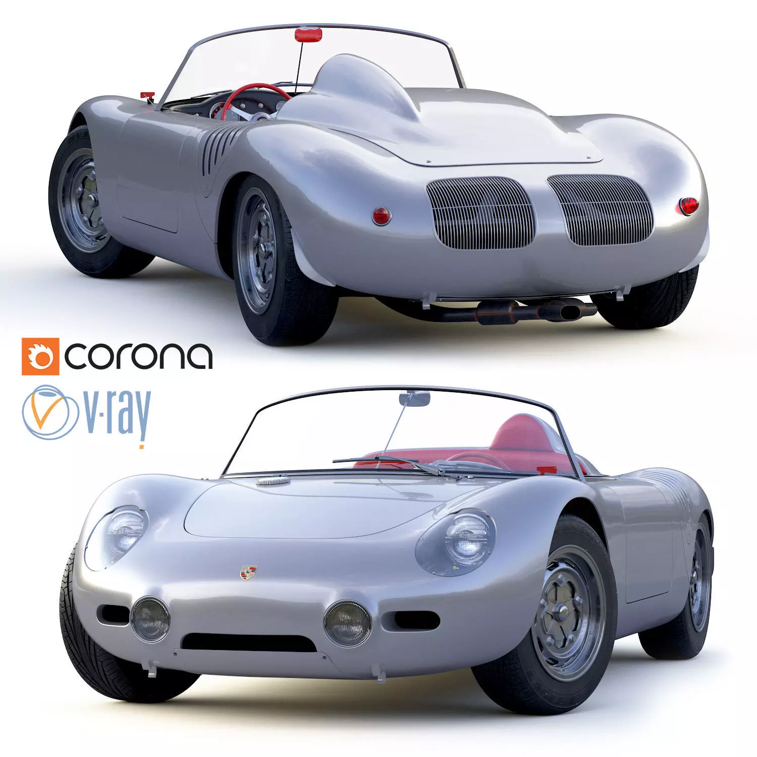 Porsche 718 Spyder RS 1960 3D model_0