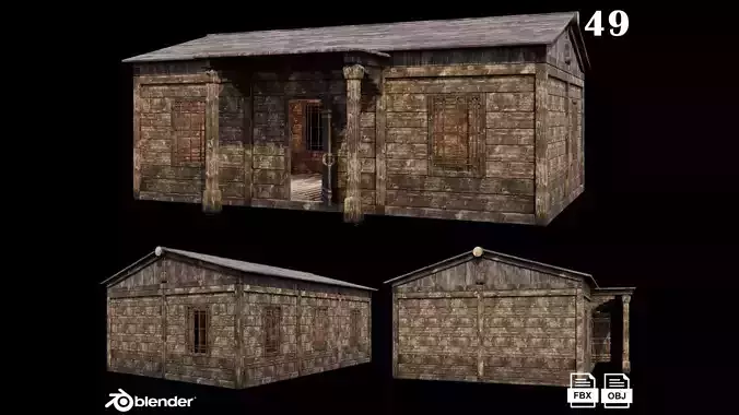 Medieval Houses 49- 4K Textures Game Ready