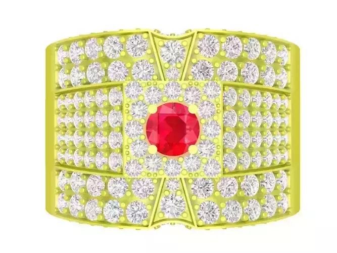 Luxury HongKong Diamond Men Ring 4073