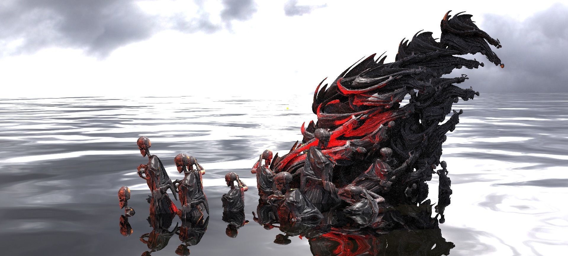 Dantes Inferno Ghost Archway Kit bash 3D model_8