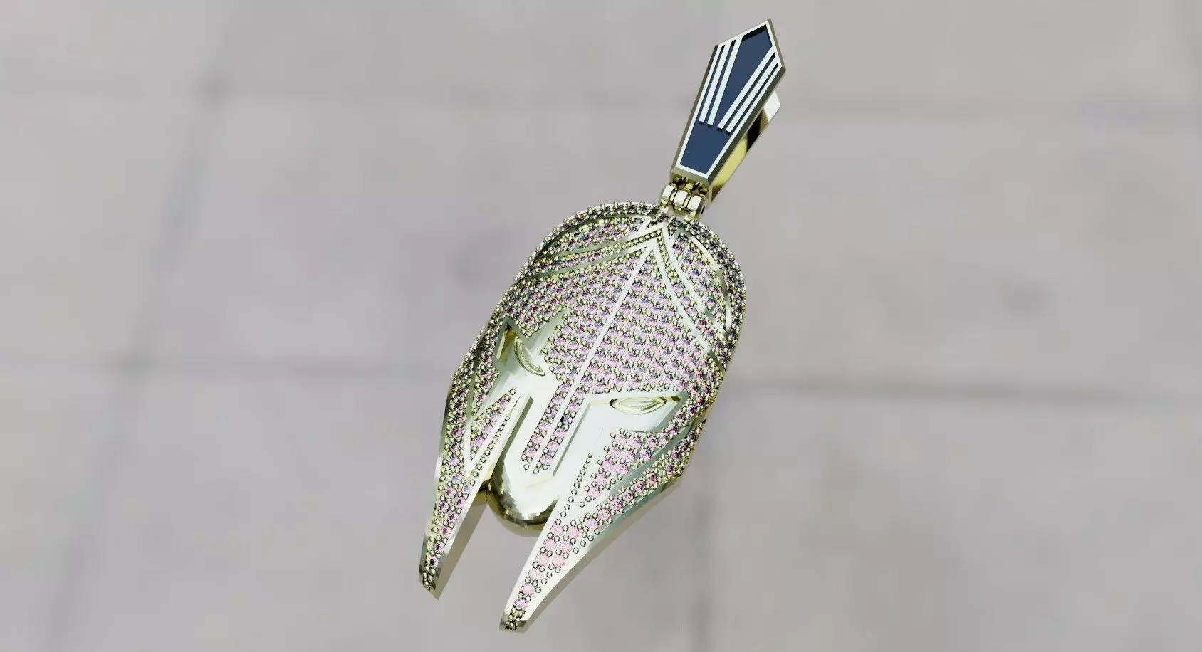 gladiator helmet pendant 3D print model_0