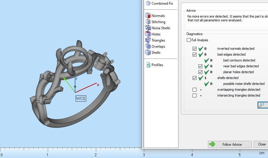 Rings with diamonds  3D print model_12
