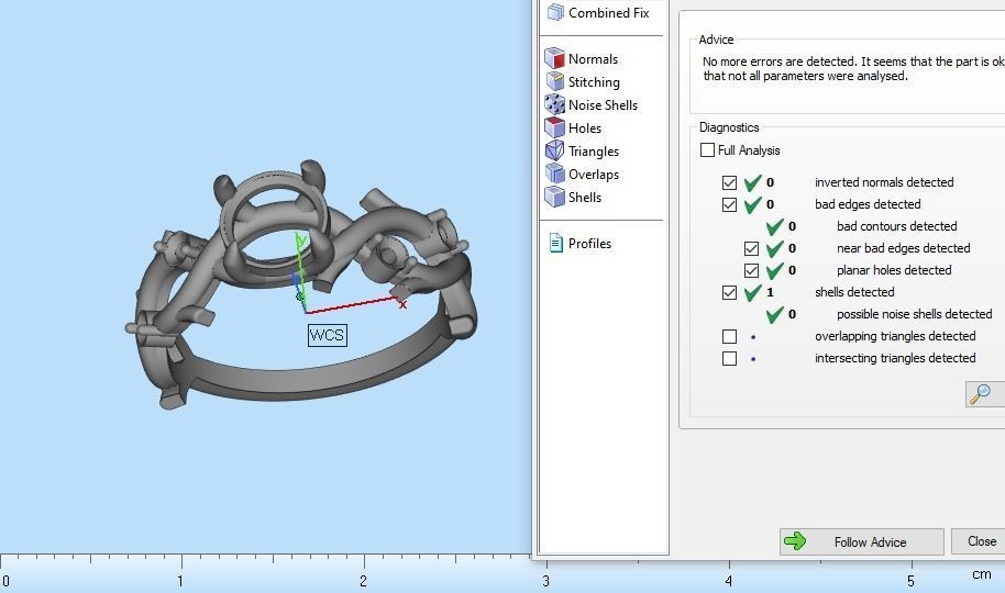 rings with diamonds 0073 3D print model_4