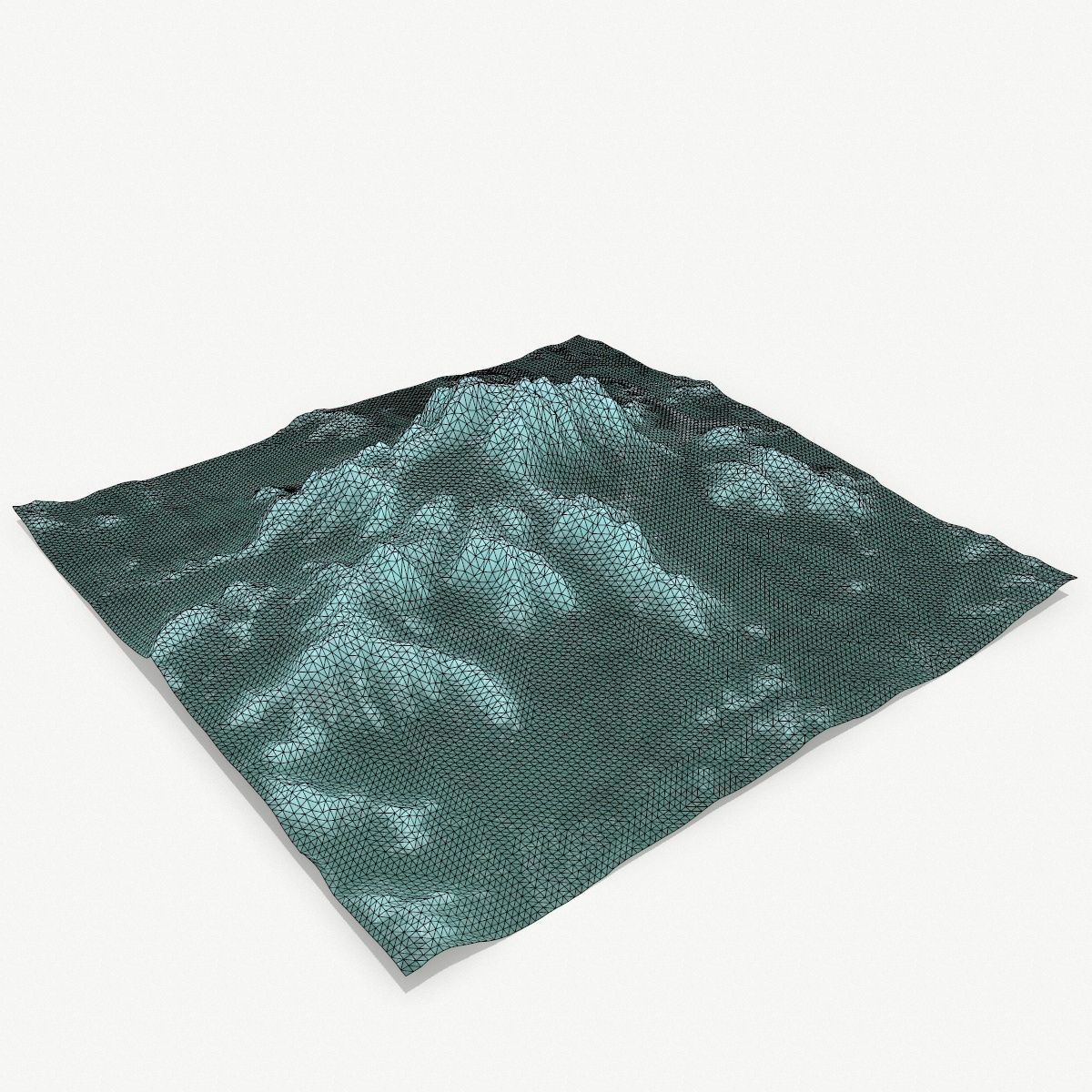 Snow Mountain Low-poly 3D model_14