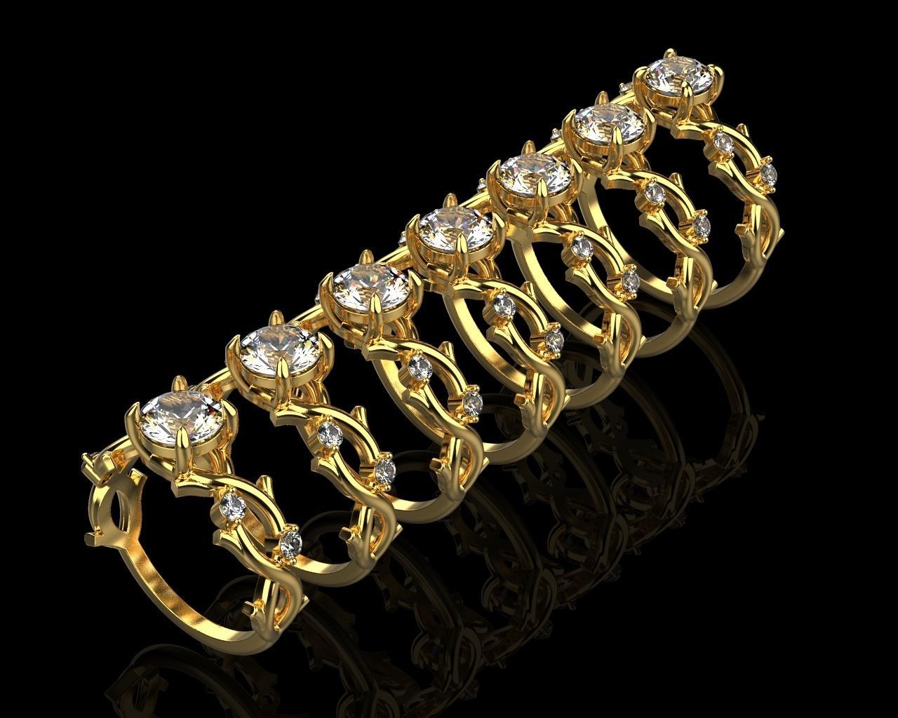 Collection  5-8 SIZE US  rings with diamonds _3