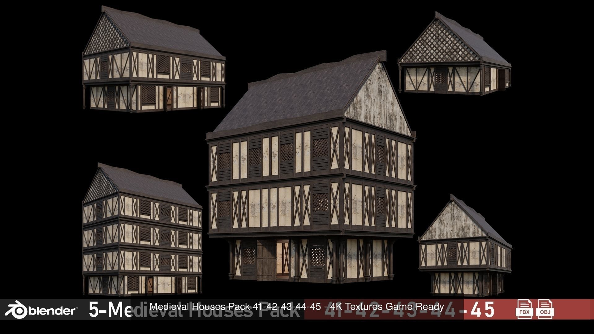 50- Medieval Houses Collection - 4K Textures Game Ready _8