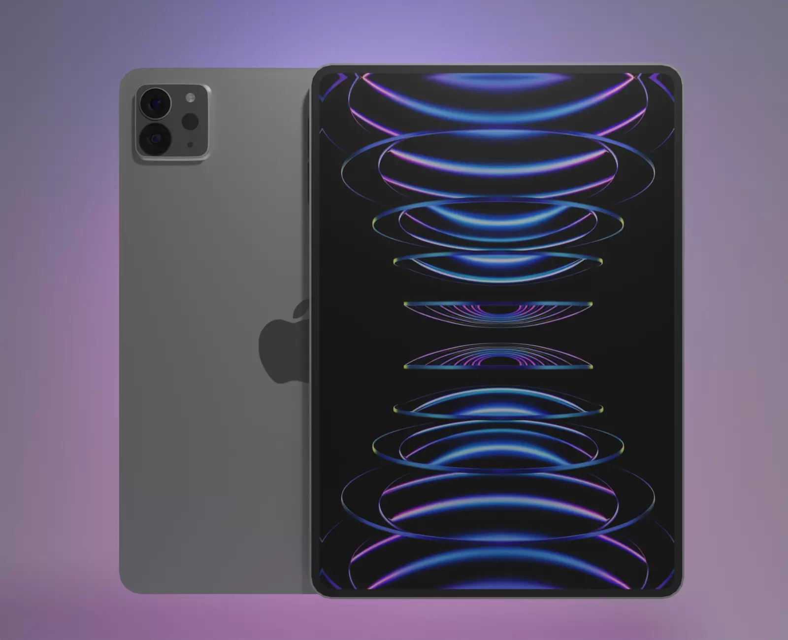 ipad 12 PRO Spay Gray 3D model_0