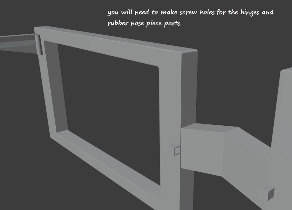 Picture frame glasses frames 3D print model_2