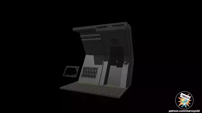 Star Wars Detention Block Corridor Diorama for action figures 3D print model