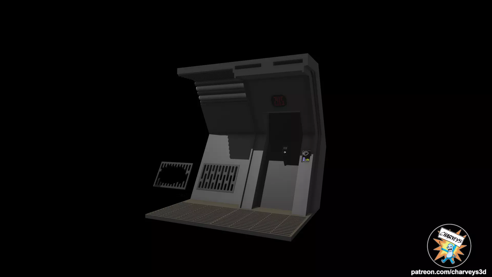 Star Wars Detention Block Corridor Diorama for action figures 3D print model_0