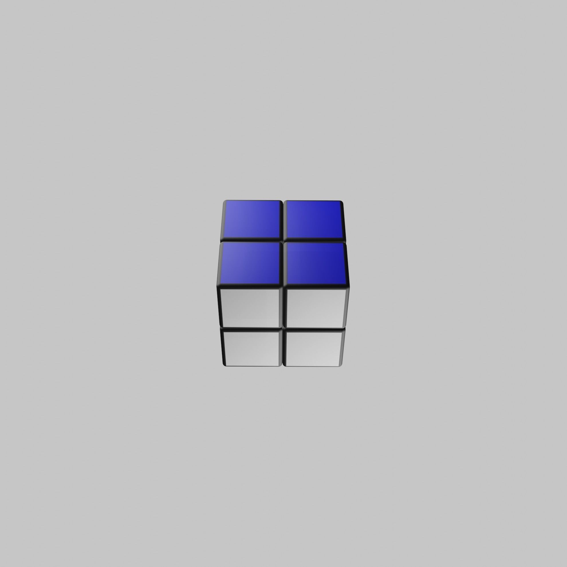 2x2x2 Rubiks Cube Low-poly 3D model_32