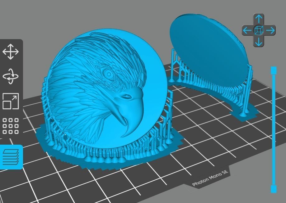 Eagle head sculpting 3D print model_6