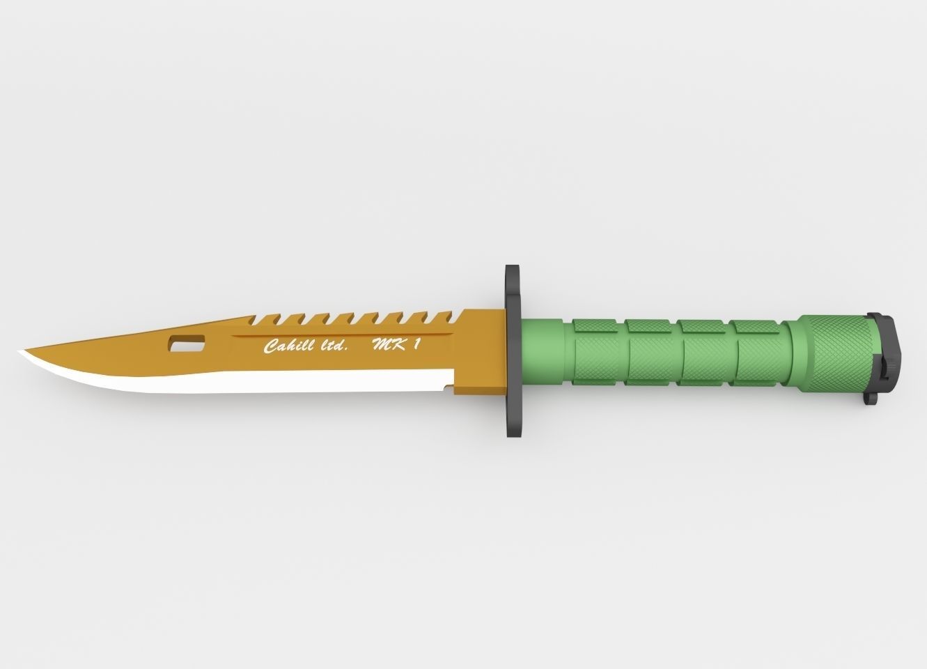 M9 Bayonet 3D model_1
