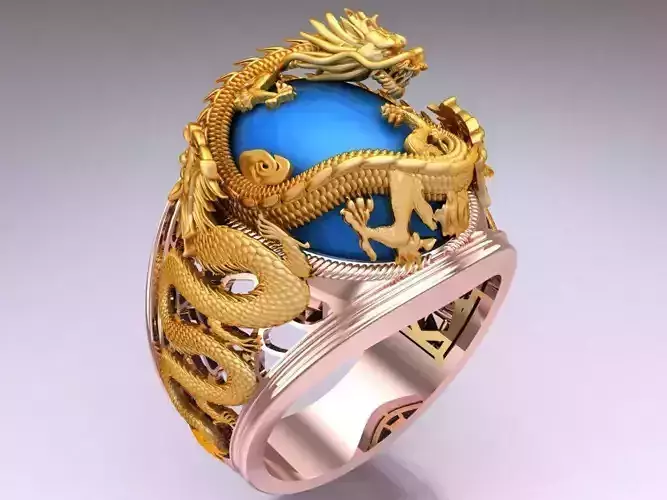 Dragon Ring - Mens Ring - N428