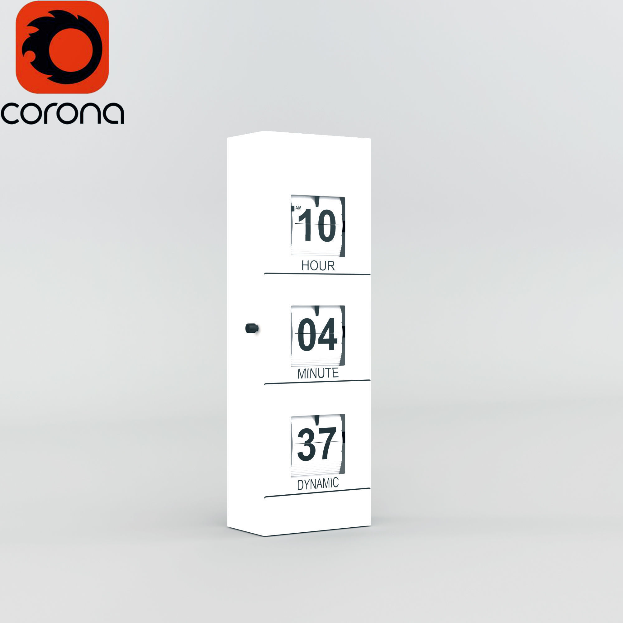 Hi-Tech Clock 3D model_2