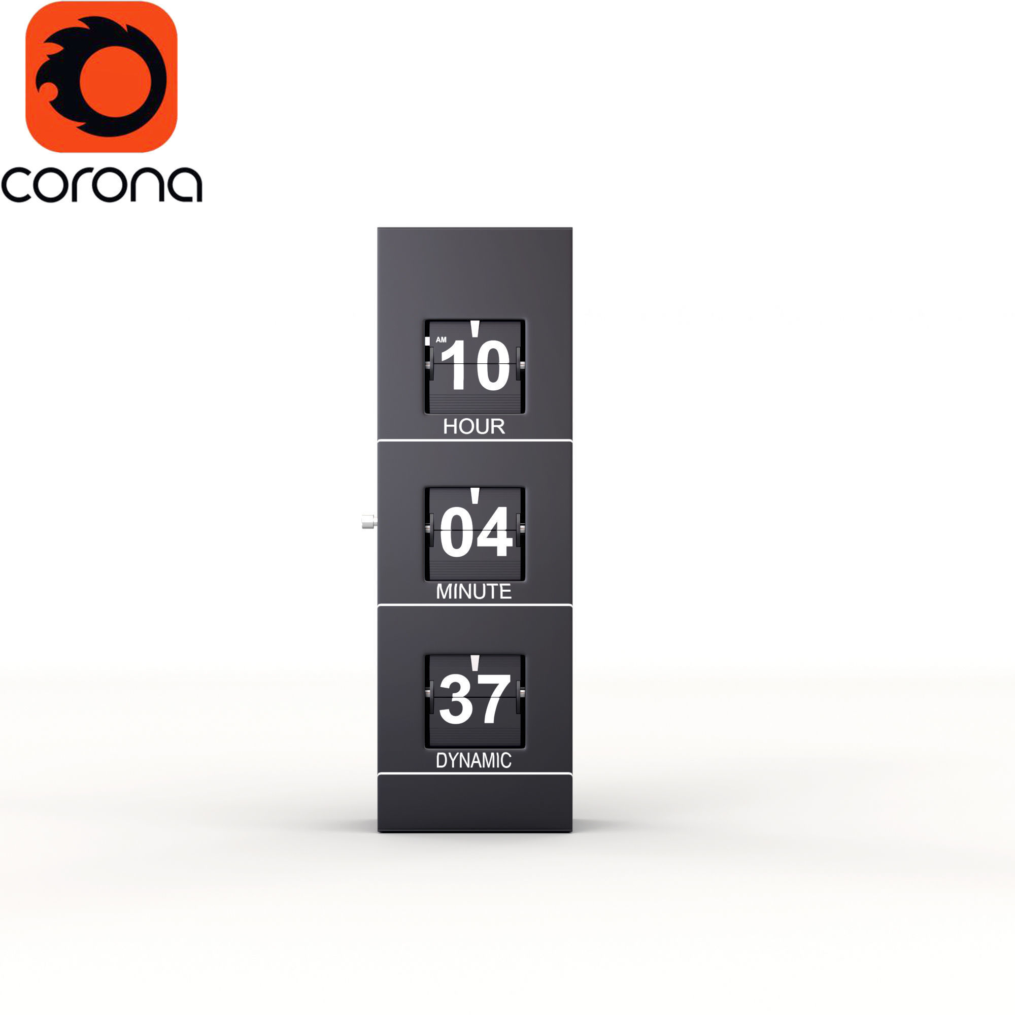 Hi-Tech Clock 3D model_1