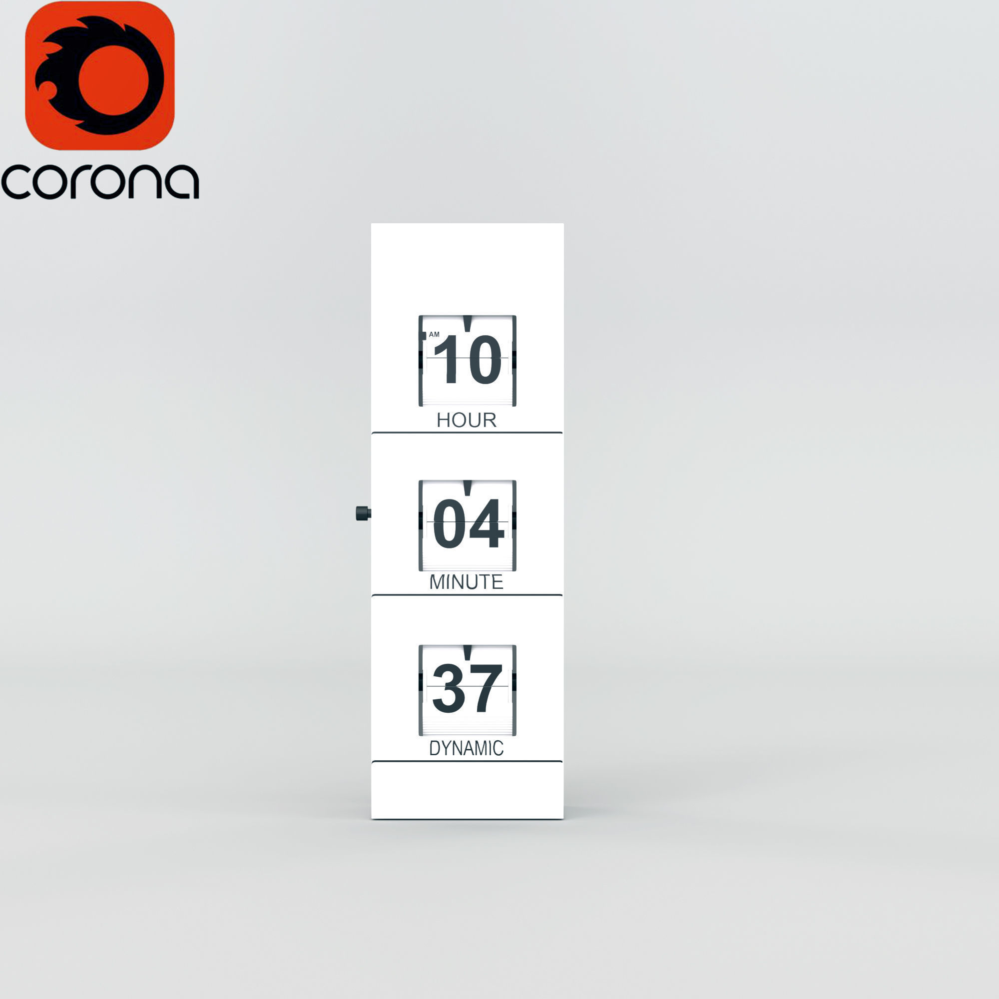 Hi-Tech Clock 3D model_3